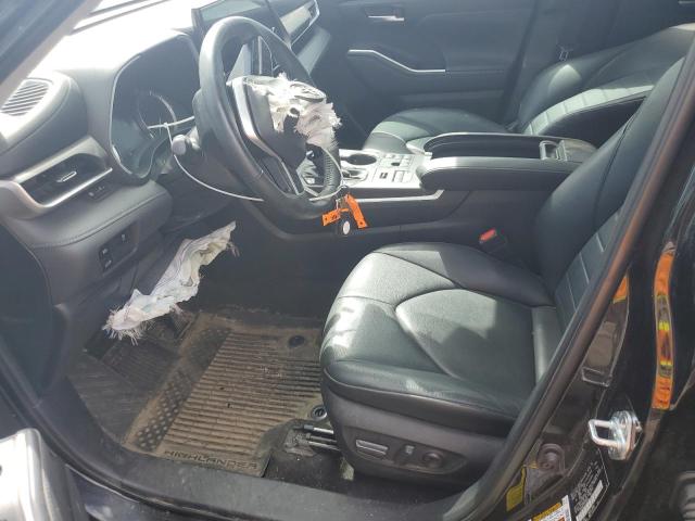 5TDKDRBH7PS038580 - 2023 TOYOTA HIGHLANDER L BLACK photo 7