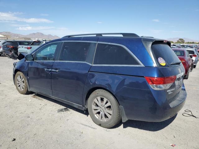 5FNRL5H62FB112443 - 2015 HONDA ODYSSEY EXL BLUE photo 2