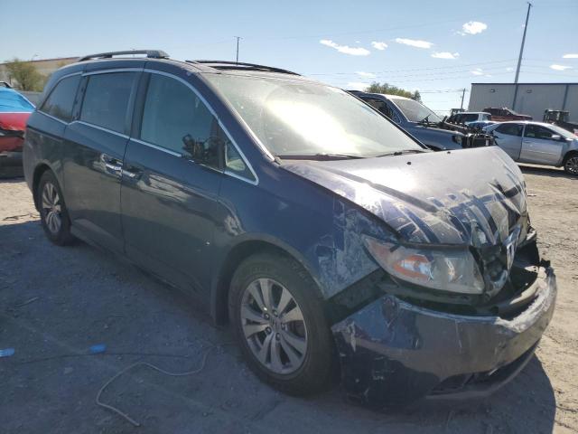 5FNRL5H62FB112443 - 2015 HONDA ODYSSEY EXL BLUE photo 4