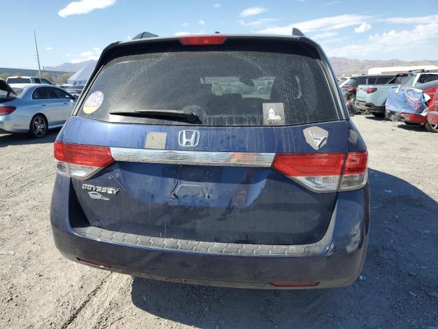 5FNRL5H62FB112443 - 2015 HONDA ODYSSEY EXL BLUE photo 6