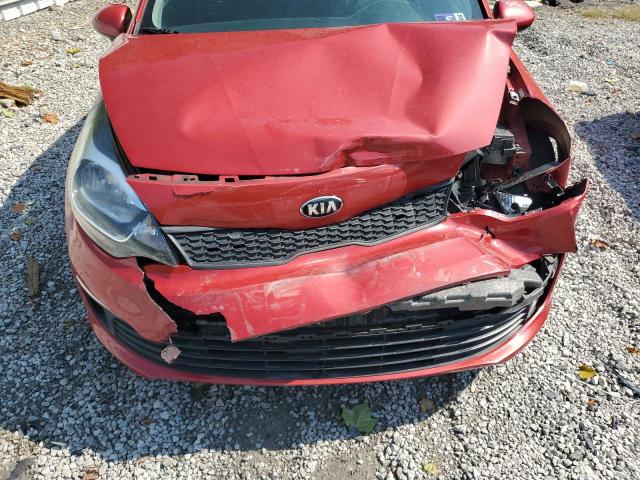 KNADM4A35H6100395 - 2017 KIA RIO LX RED photo 11