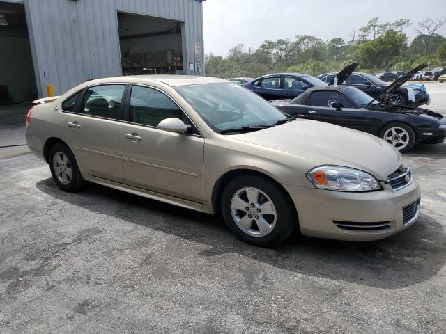 2G1WT57K191147220 - 2009 CHEVROLET IMPALA 1LT BEIGE photo 4