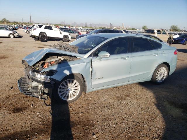 3FA6P0LU5DR148919 - 2013 FORD FUSION SE HYBRID BLUE photo 1