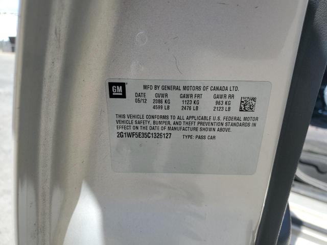 2G1WF5E35C1326127 - 2012 CHEVROLET IMPALA LS ბეჟი ფოტო 12