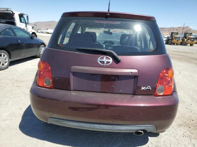 JTKKT624250103990 - 2005 TOYOTA SCION XA BURGUNDY photo 6