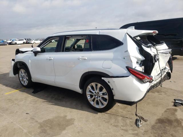 5TDYARAH8NS513025 - 2022 TOYOTA HIGHLANDER HYBRID LIMITED WHITE photo 2