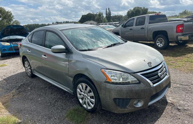 3N1AB7AP8DL701545 - 2013 NISSAN SENTRA S GRAY photo 1