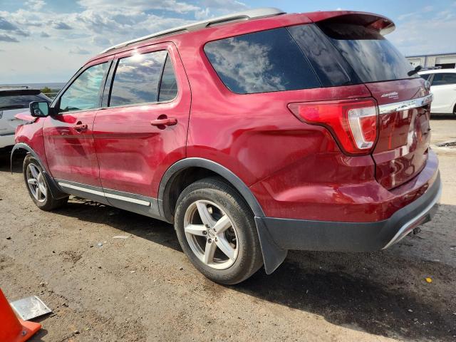 1FM5K8D87GGD02252 - 2016 FORD EXPLORER XLT Қызыл фото 2