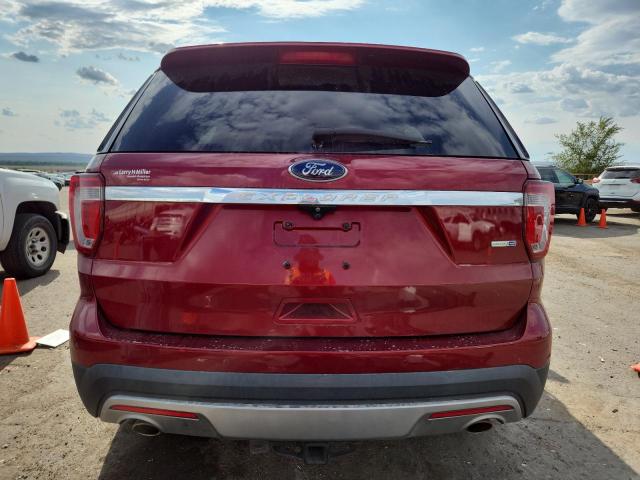 1FM5K8D87GGD02252 - 2016 FORD EXPLORER XLT Қызыл фото 6