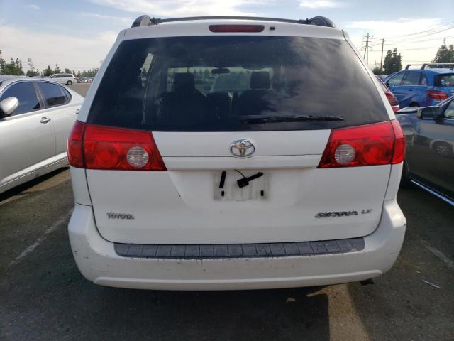 5TDZA23C16S443804 - 2006 TOYOTA SIENNA CE WHITE photo 6