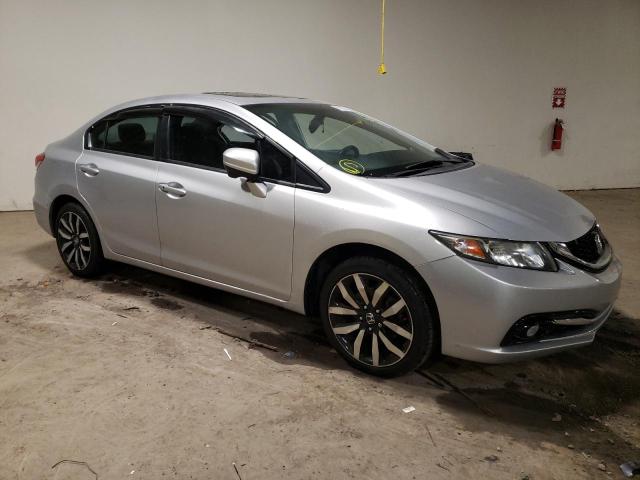 19XFB2F9XFE263439 - 2015 HONDA CIVIC EXL SILVER photo 4