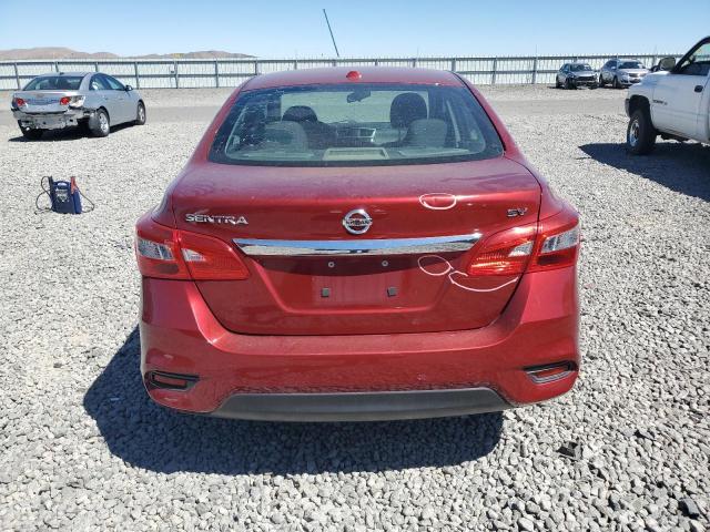 3N1AB7AP4KY274672 - 2019 NISSAN SENTRA S RED photo 6