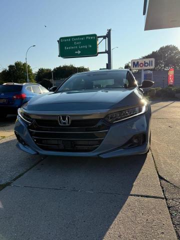 1HGCV1F32NA099509 - 2022 HONDA ACCORD SPORT GRAY photo 12