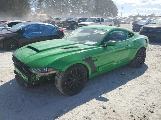 1FA6P8CF7K5166452 - 2019 FORD MUSTANG GT GREEN photo 1