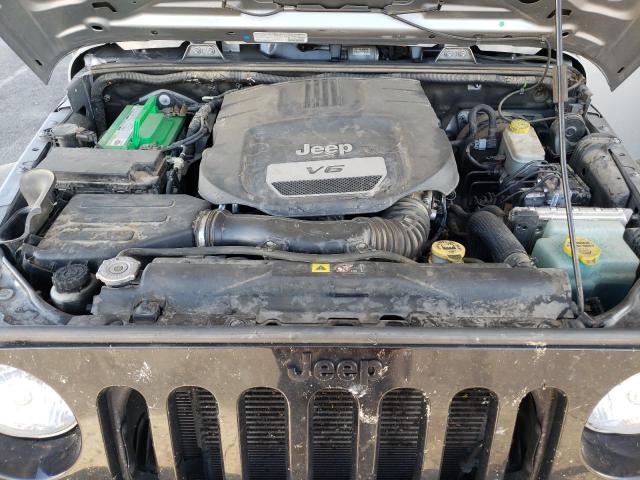 1C4AJWAG2EL285211 - 2014 JEEP WRANGLER SPORT GRAY photo 11