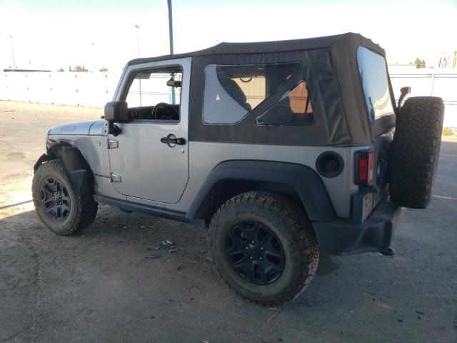1C4AJWAG2EL285211 - 2014 JEEP WRANGLER SPORT GRAY photo 2