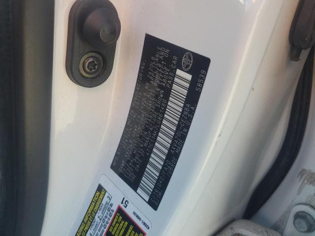 4T1C11AK7LU861460 - 2020 TOYOTA CAMRY LE 白色 照片 12