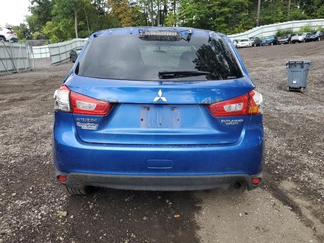 4A4AR3AUXFE019575 - 2015 MITSUBISHI OUTLANDER ES BLUE photo 6