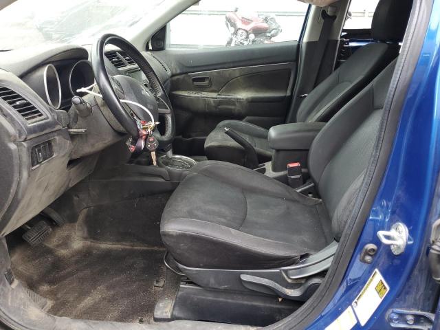 4A4AR3AUXFE019575 - 2015 MITSUBISHI OUTLANDER ES BLUE photo 7