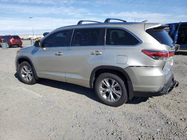 5TDJKRFH2FS163657 - 2015 TOYOTA HIGHLANDER XLE GOLD photo 2