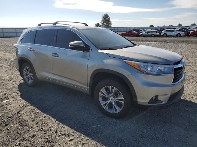5TDJKRFH2FS163657 - 2015 TOYOTA HIGHLANDER XLE GOLD photo 4