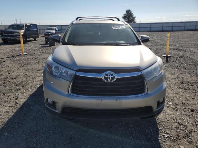 5TDJKRFH2FS163657 - 2015 TOYOTA HIGHLANDER XLE GOLD photo 5