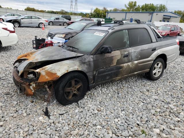 4S4BT62C357108259 - 2005 SUBARU BAJA SPORT GRAY photo 1