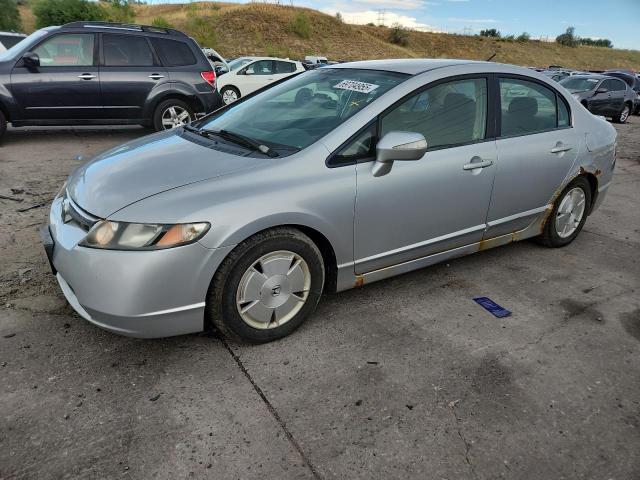 JHMFA36207S028427 - 2007 HONDA CIVIC HYBRID Gümüş foto 1