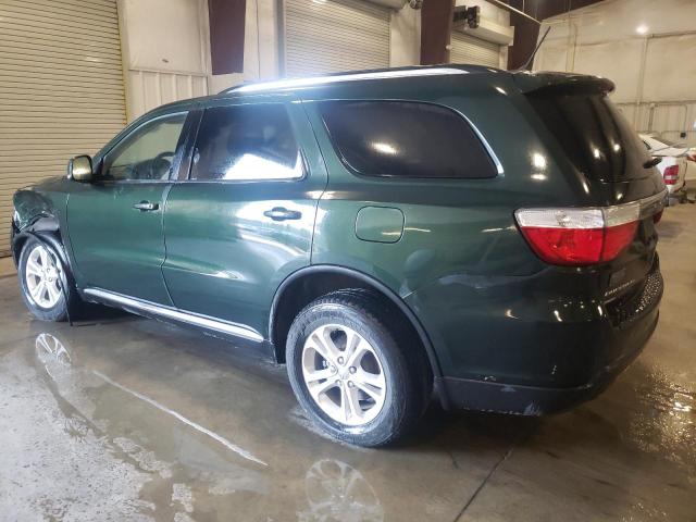 1D4RE4GG5BC618602 - 2011 DODGE DURANGO CREW GREEN photo 2