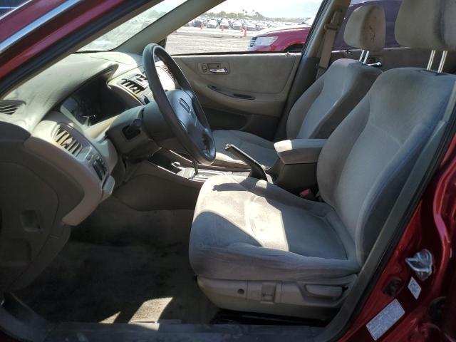 JHMCG56742C032105 - 2002 HONDA ACCORD SE RED photo 7