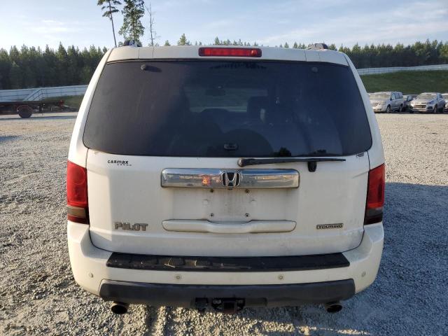 5FNYF3H98BB010494 - 2011 HONDA PILOT TOURING WHITE photo 6