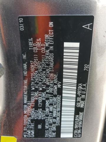 5TDYK3DC1BS020082 - 2011 TOYOTA SIENNA XLE 灰色 照片 13