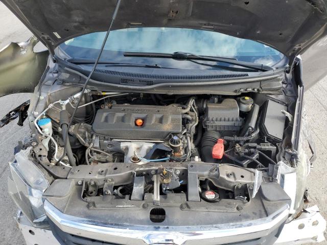 19XFB2F51CE364975 - 2012 HONDA CIVIC LX GRAY photo 11