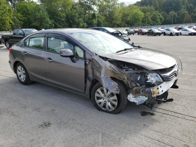 19XFB2F51CE364975 - 2012 HONDA CIVIC LX GRAY photo 4