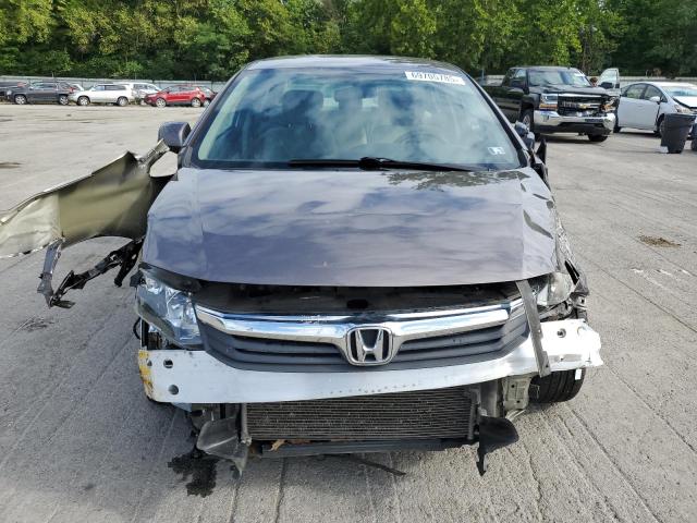 19XFB2F51CE364975 - 2012 HONDA CIVIC LX GRAY photo 5