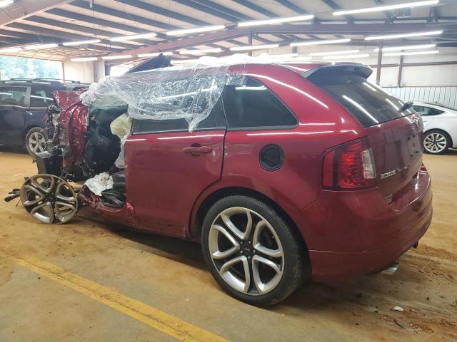 2FMDK3AKXEBA23736 - 2014 FORD EDGE SPORT BURGUNDY photo 2