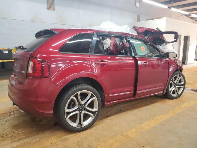 2FMDK3AKXEBA23736 - 2014 FORD EDGE SPORT BURGUNDY photo 3