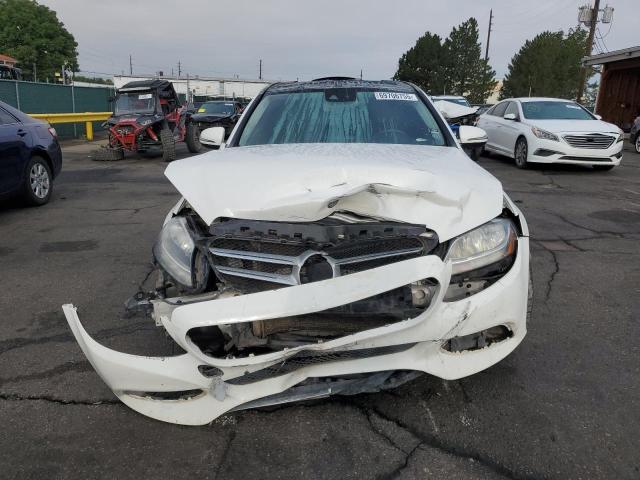 55SWF4KB7HU192320 - 2017 MERCEDES-BENZ C 300 4MATIC WHITE photo 5