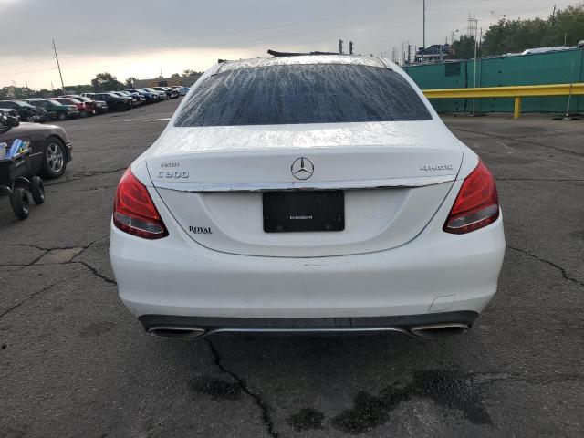 55SWF4KB7HU192320 - 2017 MERCEDES-BENZ C 300 4MATIC WHITE photo 6