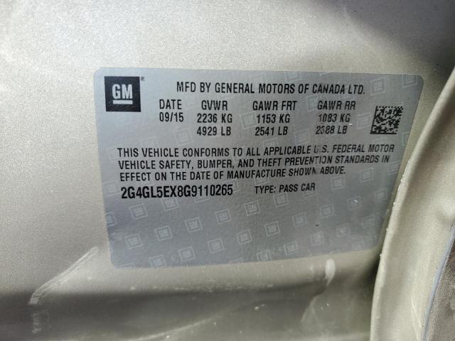 2G4GL5EX8G9110265 - 2016 BUICK REGAL 米色 照片 12