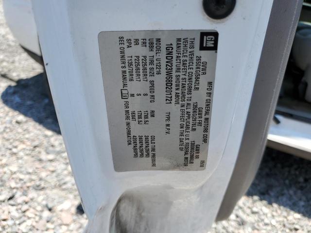 1GNDV23W68D201721 - 2008 CHEVROLET UPLANDER LS 白色 照片 13