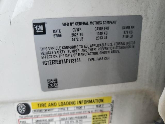 1G1ZE5EB7AF113144 - 2010 CHEVROLET MALIBU LTZ 白色 照片 13