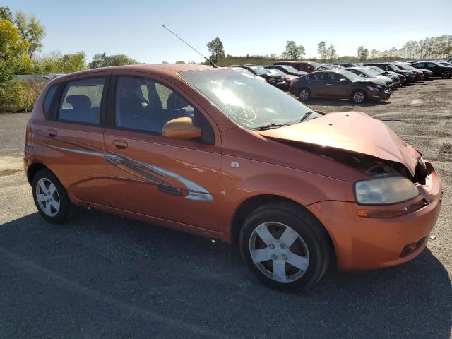 KL1TD66667B779281 - 2007 CHEVROLET AVEO BASE ORANGE photo 4