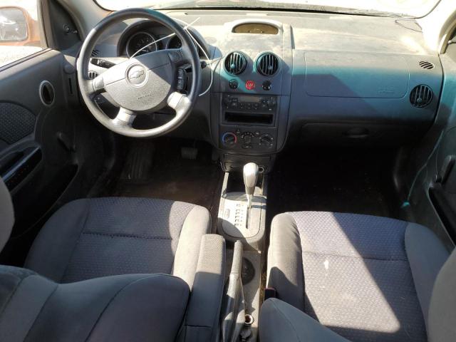KL1TD66667B779281 - 2007 CHEVROLET AVEO BASE ORANGE photo 8