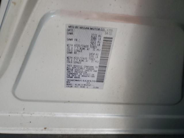 5N1AR2MN6FC668920 - 2015 NISSAN PATHFINDER S თეთრი ფოტო 13