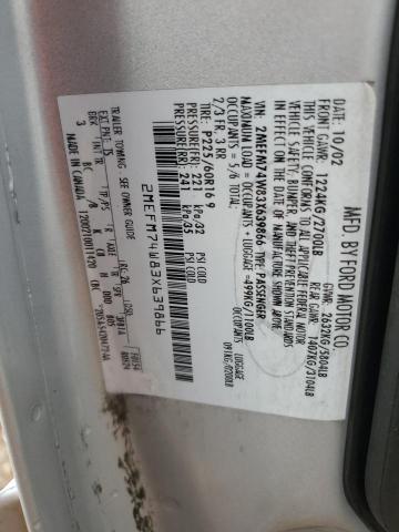 2MEFM74W83X639866 - 2003 MERCURY GRAND MARQUIS GS ვერცხლისფერი ფოტო 12