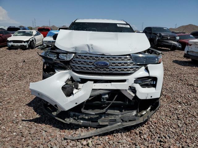 1FMSK8FHXLGA63287 - 2020 FORD EXPLORER LIMITED WHITE photo 5