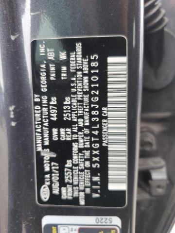 5XXGT4L38JG210185 - 2018 KIA OPTIMA LX ნაცრისფერი ფოტო 12