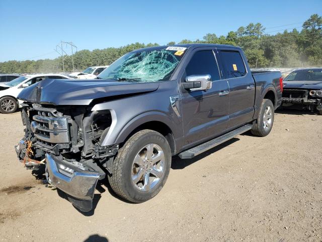 1FTEW1C52MFB06809 - 2021 FORD F150 SUPERCREW GRAY photo 1