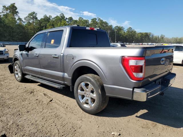 1FTEW1C52MFB06809 - 2021 FORD F150 SUPERCREW GRAY photo 2